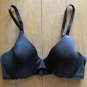 Calvin Klein black T-shirt bra, size 30C